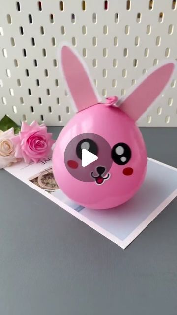 Diy Ballon, Balloon Craft, Rabbit Crafts, Balloon Crafts, Baby Shawer, Bunny Crafts, Balloon Diy, Instagrammer, Crafty Diy