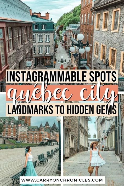 Quebec City Instagram Spots, Montreal Instagram Pictures, Quebec City Photography, Montreal Instagram Spots, Quebec Photo Ideas, Quebec City Outfits Summer, Quebec City Aesthetic, Quebec City With Kids, Quebec City Summer