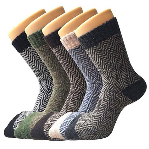 5 Pack Womens Thick Knit Warm Casual Wool Crew Winter Socks #Casual Socks, #Socks & Hosiery, #Clothing, #Women, #Clothing, Shoes & Jewelry, Nordic Socks, Womens Wool Socks, Socks Gifts, Thick Wool, Soft Sock, Winter Socks, Socks For Women, Warm Socks, Cute Socks