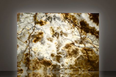 miele-light-polished-backlit-onyx-slabj | Natural-Stone Natural Stone (Title) Marble Granite Countertops, Bar Restaurant Interior, Theme Nature, Onyx Marble, Attic Remodel, Granite Stone, Interior Floor, Signage Design, Marble Granite