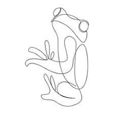 Single Line Frog Tattoo, Geometric Frog Tattoo, Yoga Frog Tattoo, Frog Line Tattoo, Frog Tattoo Simple, Frog Outline, Wire Sculpting, Frog Doodle, One Line Animals