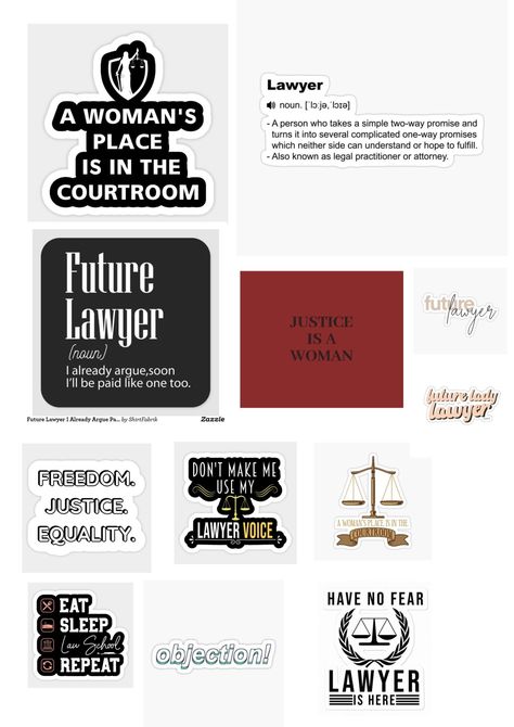 This is a set of 12 lawyer stickers. Law Stickers Printable, Lawyer Stickers Aesthetic, Lawyer Stickers, Law Stickers, Lawyer Aesthetic, Lawyer Quotes, Law School Inspiration, Law Quotes, Board Party