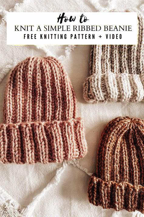 Baby Knitting Patterns Free Newborn Hat, Free Baby Hat Knitting Patterns Newborns, Beginner Knitted Hat, Knitting Newborn Hats, Newborn Baby Hats Knitting Pattern, Newborn Knit Hat Pattern Free Easy, Adult Knit Hat Free Pattern, Newborn Hats Knit Free Pattern, Newborn Knitted Hat Pattern Free