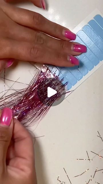 The Ultimate Guide to Glitter Hair for Girls Tensile In Hair, Tinsel Hair Extensions Diy, How To Make Tape In Hair Extensions, Storing Hair Tinsel, Hair Color Extensions Ideas, Hair Tinsel Display Ideas, How To Store Hair Tinsel, Hair Tinsel Display, Hair Tinsel Vendor Booth