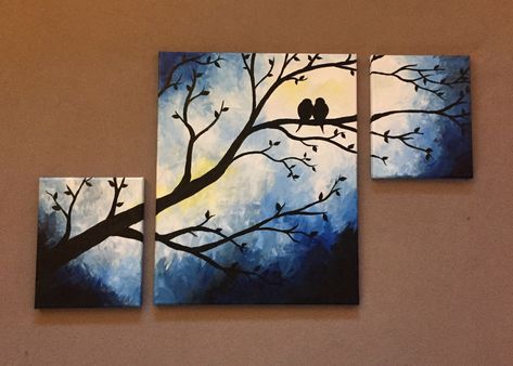 Painting Across Multiple Canvases, Three Canvases Painting, 3 Paintings In A Row Canvases Wall Decor, 3 Canvas Paintings Set, Two Panel Painting, 3 Piece Canvas Art Bedroom, 3 Panel Painting Ideas, 4 Piece Canvas Art Diy Easy, Multi Canvas Painting Ideas Acrylics