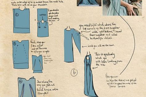 Diy Gown, Gaun Abad Pertengahan, Diy Sy, Projek Menjahit, Diy Clothes Refashion, Dress Tutorial, Sew Ins, Costura Diy, Dress Tutorials