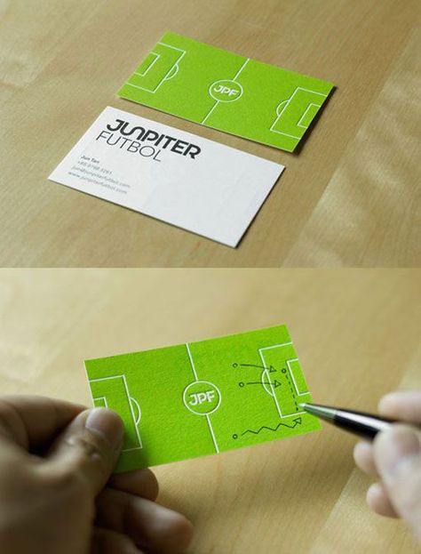 Jupiter Futbol Bussines Cards Design Creative, Letterpress Business Card Design, Clever Business Cards, Unique Business Cards Design, Buisness Cards, Letterpress Business Cards, Graphic Design Collection, Business Card Design Creative, Graphic Design Business