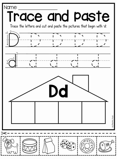 Handwriting Preschool, D Worksheet, Letter D Worksheet, Letter D Crafts, Letter B Worksheets, Pre K Worksheets, Beginning Sounds Worksheets, Preschool Letter, Kindergarten Letters