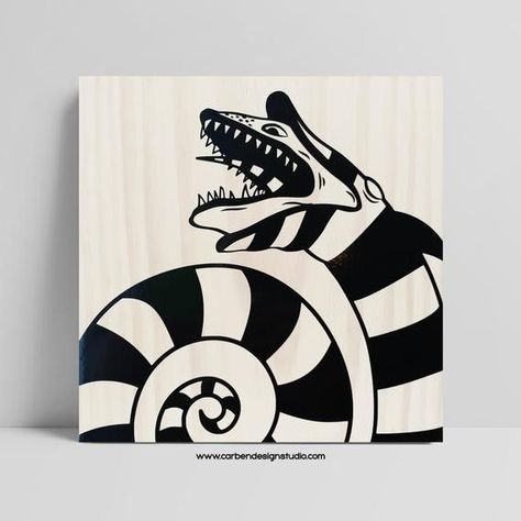 Beetlejuice Window Painting, Simple Goth Paintings, Beetlejuice Sandworm Drawing, Easy Goth Painting Ideas, Beetlejuice Drawing Easy, Beetlejuice Art Drawings, Horror Canvas Painting, Goth Painting Ideas, Horror Paintings Easy