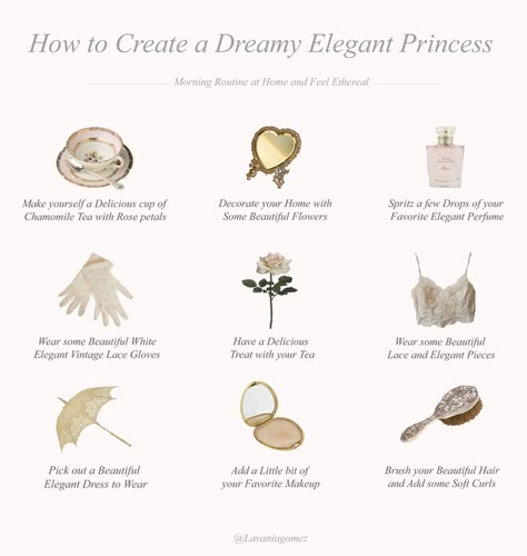 Princess Breakfast Aesthetic, Elegant Morning Routine, Elegant Username Ideas, Coquette Morning Routine, Princess Morning Routine, Princess Routine, Moring Routine, Skincare Motivation, Princess Lifestyle