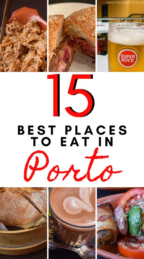 Best Restaurants In Porto Portugal, Best Restaurants In Porto, Where To Eat In Porto, Porto Restaurants, Food In Europe, Porto Food, Super Bock, Porto Portugal Travel, Ham And Cheese Croissant