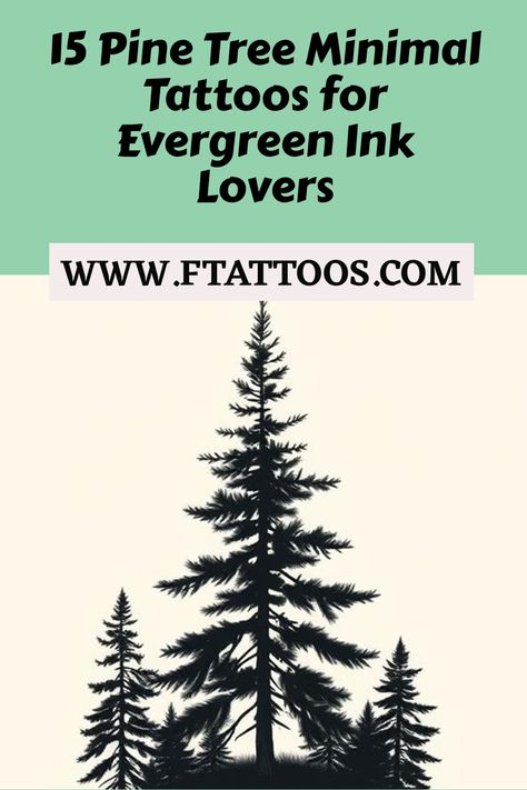 Pine Forest Tattoo, Pine Tree Tattoos, Small Nature Tattoo, Oregon Trees, Evergreen Landscape, Pine Tree Silhouette, Pine Tree Art, Pine Tree Tattoo, Forest Silhouette