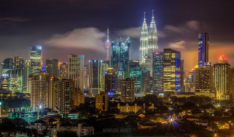 Kuala Lumpur skyline Malaysia Architecture, Kuala Lumpur Skyline, Kuala Lumpur City, City Skylines, Beautiful Scenery, City Skyline, Kuala Lumpur, Seattle Skyline, San Francisco Skyline