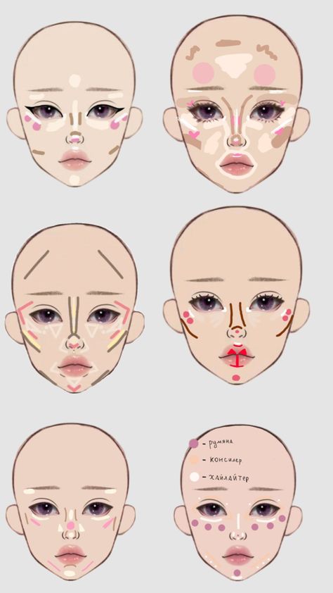 Makeup Routine Guide, Maquillage Yeux Cut Crease, Makeup Drawing, Simple Makeup Tips, Cute Eye Makeup, Makeup Face Charts, Face Charts, Makeup Tuts, Beauty Makeup Tutorial