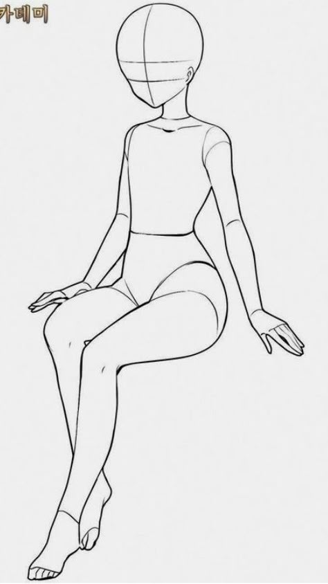 Body Base Drawing Female Sitting, Anime Poses Reference Full Body Woman, Full Body Character Base, Female Full Body Pose Reference Anime, Girl Template Drawing, Female Base Drawing Pose Reference Standing, Suit Drawing Reference Female, Anime Body Outline, Oc Full Body Base