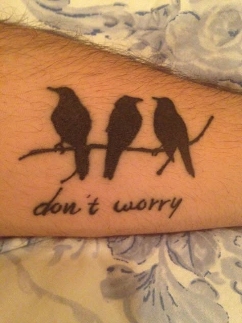 Three little birds tattoo Three Little Birds Tattoo Bob Marley, 3 Little Birds Tattoo Bob Marley, Birds Tattoo Men, Birds Tattoo Ideas, 3 Little Birds Tattoo, Three Little Birds Tattoo, 3 Birds Tattoo, Little Birds Tattoo, Bird Tattoo Neck