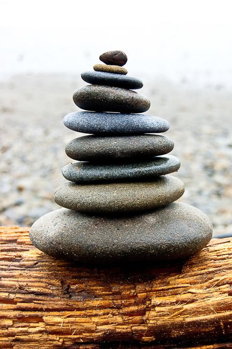 In Balance Cairne or Stacked Rocks on Washington by TerraVision, $25.00 Stacked Rocks, Washington Beaches, Image Zen, Stone Balancing, Rock Cairn, Stone Cairns, Zen Rock, Rock Sculpture, Rock And Pebbles