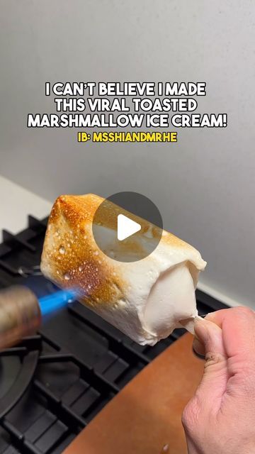 AdrianWidjy on Instagram: "I MEANT FREEZE SORRY! Thanks to content by @ms_shi_mr_he now I can make this Viral dessert at home! Super easy just use a box drink or juice box, marshmallows and ice cream of your choice! @placesinsydney More content on my TT, IG, FB & YT with the same handle @adrianwidjy #PlacesInSydney #marshmallow #meekrowahvey #toastedmarshmallowicecream #koreanfood #icecream #meringue #kitchenhacks #viralrecipe" Ice Cream Marshmallow, Marshmallow Topping For Ice Cream, Reese’s Puff Marshmallow Treats, Korean Marshmallow Ice Cream, Marshmallow Ice Cream Recipe, Chocolate Marshmallow Ice Cream, Meringue Ice Cream, Marshmallow Pops Recipe, Marshmallow Ideas