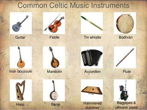 HERE ARE A FEW OF THE CELTIC MUSICAL INSTRUMENTS : Irish Musical Instruments, Celtic Instruments, Irish Instruments, Music Instruments Guitar, Scottish Music, Celtic Festival, Tin Whistle, Celtic Heritage, Celtic Music