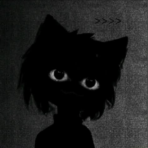 Creepy Core, Scary Cat, Cat Icon, Scary Art, Creepy Art, Cute Profile Pictures, Dark Anime, Cartoon Art, Aesthetic Anime