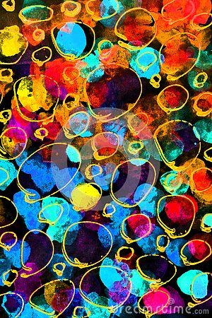 A background of  circles on watercolor paper with bright colourful paint splashes. Water Colour Paper, Colour Paper, Abstract Art Inspiration, Paint Splash, Art Creativity, Year 1, Bright Colours, Water Colour, A Background