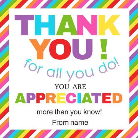 7,040+ Free Templates for 'Thank you for all you do' Free Staff Appreciation Printables, Staff Appreciation Tags Free Printables, Free Thank You Printables, Free Printable Appreciation Tags, Thank You For All You Do Printable Free, Hand Sanitizer Gift Tag Free Printable, Thank You Tags Printable Free Editable, Thank You For Supporting Me, Gift Tag Template Free Printable