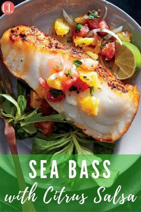 Clean Eating Fish, Citrus Salsa, Tilapia Fish Recipes, Fish Recipes Baked, Fish Recipes Healthy, Pescatarian Recipes, Fish Dinner, Healthy Fish, Baked Fish