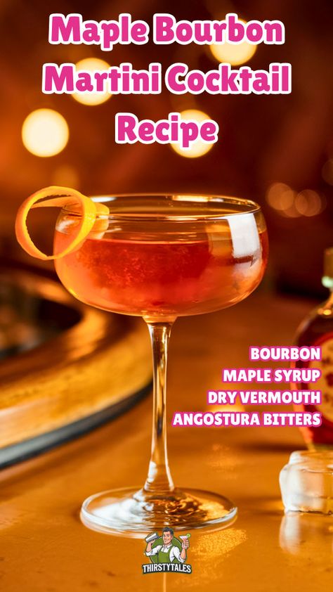 "Indulge in the rich flavors of fall with this delightful Maple Bourbon Martini cocktail recipe. Perfect for autumn gatherings, this cozy Maple Bourbon Drink combines smooth bourbon and sweet maple syrup for a warm, inviting taste. Enjoy the seasonal twist of a Bourbon and Maple Martini or impress guests with a Maple Whiskey Martini. Ideal for any occasion, this Autumn Bourbon Martini is a must-try! Cheers to a delicious Maple Bourbon Martini!" Maple Martini, Winter Martini Recipes, Sweet Martini Recipes, Bourbon Martini, Whiskey Martini, Winter Drinks Alcoholic, Christmas Martini Recipes, Best Martini Recipes, Martini Recipes Easy