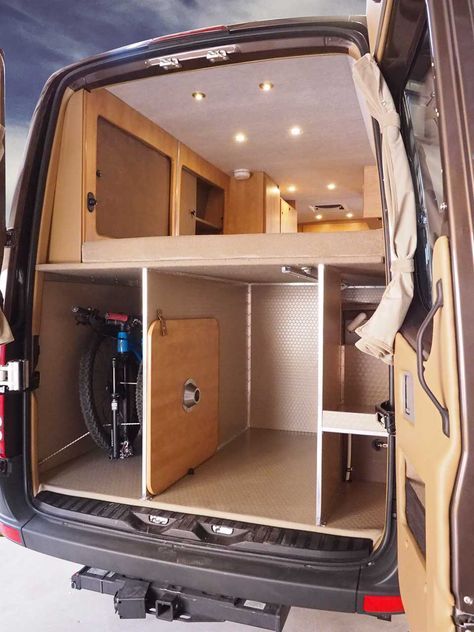 #60 Sprinter Camper Conversion Van + Platform Bed + Seats 5 + Sleeps 4 Sprinter Camper Conversion, Kombi Motorhome, Camper Beds, Conversion Van, Sprinter Van Conversion, Kombi Home, Van Conversion Interior, Van Camper, Sprinter Camper