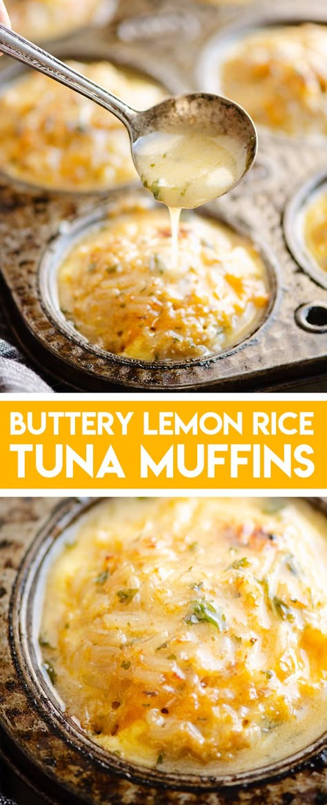 Tuna Rice Muffins, Dinner Recipes Mushrooms, Rice Muffins Recipe, Tuna Muffins, Rice Muffins, Tuna And Rice, Dinner Recipes 30 Minutes, Healthy Tuna Recipes, Recipes Mushrooms