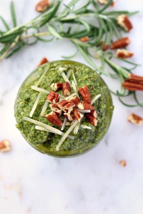 Rosemary Pesto Recipe, Pecan Pesto, Basil Pesto Recipe, Pickle Recipes, Homemade Pickles, Homemade Pesto, Cucumber Tomato, Pesto Recipe, Pesto Sauce