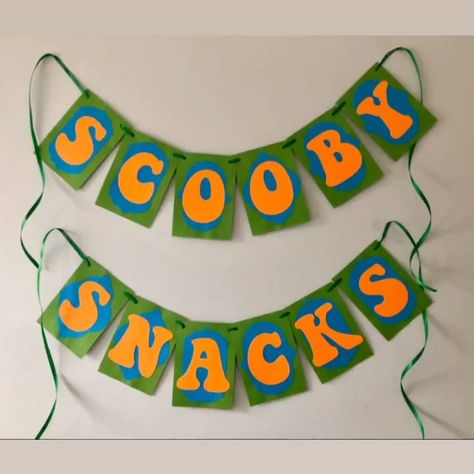 Scooby Doo Birthday Party Games, Scooby Doo Centerpieces, Scooby Doo Birthday Party Ideas Food, Scooby Doo Party Decorations, Scooby Doo Decorations, Scooby Doo Halloween Party, Scooby Doo Party, Scooby Doo Snacks, Scooby Doo Birthday Party