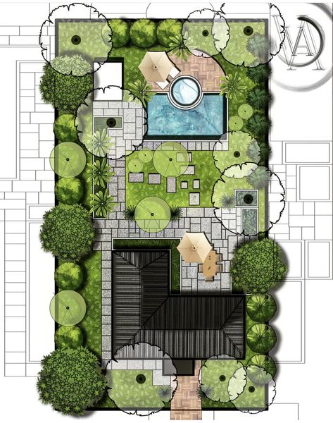 Backyard Landscaping Drawings, Site Plan Design Villa, Residential Garden Plan, Villa Garden Design Landscaping Plan, Site Plan Design Architecture Ideas, Villa Landscape Plan, Site Development Plan House, Site Development Plan Drawing, Villa Garden Design Landscaping