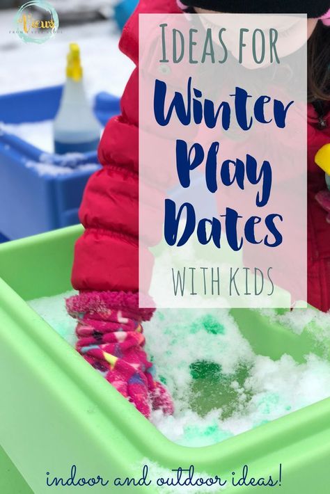 These Winter playdate ideas for kids include outdoor fun, indoor crafting, and some places that kids enjoy going to to play with friends. Fun Playdate Ideas, Moms Club Ideas, Playdates Ideas, Christmas Ideas For Toddlers, Toddler Play Yard, Busy Bags For Toddlers, Playdate Activities, Kids Winter Activities, Play Date Ideas