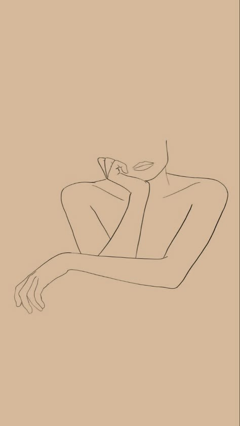 Feminine Line Art, Wallpaper Minimalist, Design Line, Line Art Design, 背景 シンプル, Abstract Line Art, Minimalist Wallpaper, Simplistic Tattoos, Beige Aesthetic