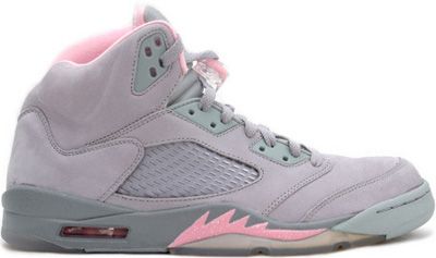 AIR JORDAN 5 RETRO SILVER/SHY PINK-STEALTH Nike Air Jordan 5, Authentic Jordans, Retro Basketball Shoes, Jordan 5 Retro, Cheap Jordans, Womens Air Jordans, Air Jordan 5 Retro, Womens Jordans, Air Jordan 5