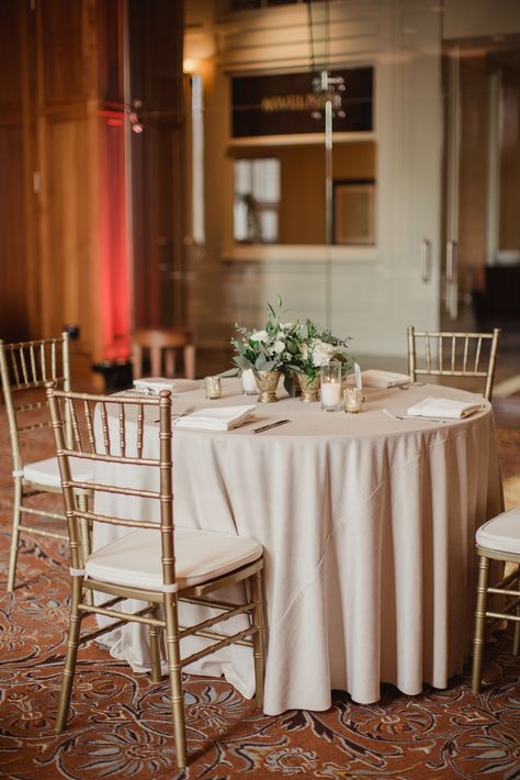 Rent our products in this pin! | Lawson Event Rentals | Gold Chiavari Chairs, Blush Polyester | Blush Tablecloth, Gold Chiavari Chairs, Gold Party Decorations, Chiavari Chairs, Event Rentals, Event Rental, Dallas Texas, Wedding Events, Table Cloth