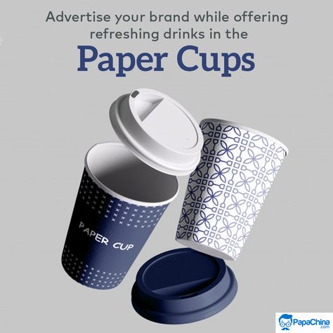 Advertise your brand while offering refreshing drinks in the paper cups. #Paper #papercups #drink #promotions #wholesale #marketing #advertisement #branding #Giveaway #TrendingNow #giftidea #healthy Cup Branding Design, Paper Cups Design, Paper Cup Design, Eco Friendly Cups, Arabic Logo, Disposable Coffee Cups, Ads Creative Advertising Ideas, Cozy Coffee Shop, Paper Coffee Cup