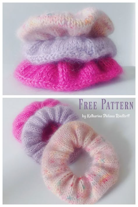 Knitted Hair Bands Free Pattern, Knitted Headbands, Knitted Decor, Small Knitting Projects, Knitted Toys Free Patterns, Knit Headband Pattern, Creative Knitting, Handmade Knitwear, Crochet Hair Accessories