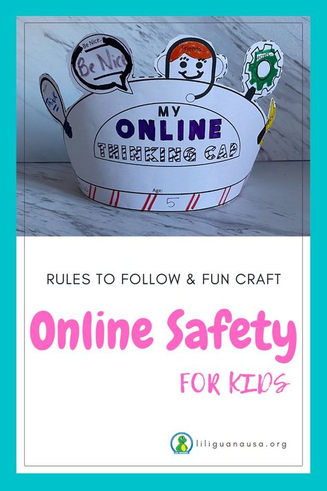 Safety Crafts For Kids, No Technology Activities, Technology Free Activities, Safer Internet Day Activities, Child Safety Activities, Internet Safety Worksheet, Online Safety Activities, Internet Safety Lessons, Internet Safety Activities