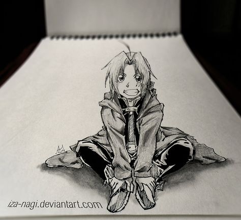 SPECIAL 3D SKETCH ~~ Edward Elric ~~ Fullmetal Alchemist Drawing, Alchemist Drawing, 3d Sketch, Full Metal Alchemist, Alphonse Elric, The Ancient Magus Bride, Edward Elric, Fullmetal Alchemist Brotherhood, 3d Drawings