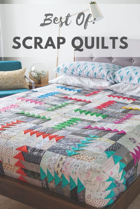 Scraps allow us to squeeze every drop out of our investments, and scrap quilt patterns offer additional benefits, like the freedom to flex our quilt design muscles and to make beautiful one-of-a-kind quilts. We’ve compiled some of our favorite scrap quilt blogs, quilt patterns, and quilting video tutorials to give you top-notch instruction, ideas, and tips—perfect for digging into your stash and preparing/recovering from the holidays! Sewing Project Ideas, Mccalls Quilting, Quilting Blogs, Flying Geese Quilt, Quilt Pattern Download, Quilt Modernen, Quilting Videos, Start Quilting, Quilt Block Patterns Free