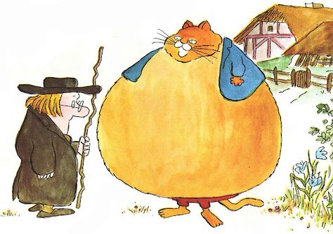 The Fat Cat: A Danish Folktale  Jack Kent ~ Parent's Magazine Press, 1971 The Fat Cat, Fat Cat, Cat Books, Kids Story Books, Character Poses, Kids Books, Vintage Children's Books, Fat Cats, Teacher Favorite Things