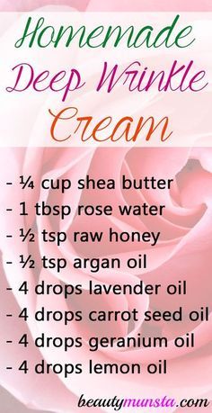 Homemade Wrinkle Cream, Homemade Lotion, Aging Cream, Deep Wrinkles, Skin Care Recipes, Natural Beauty Tips, Wrinkle Cream, Beauty Recipe, Diy Skin Care