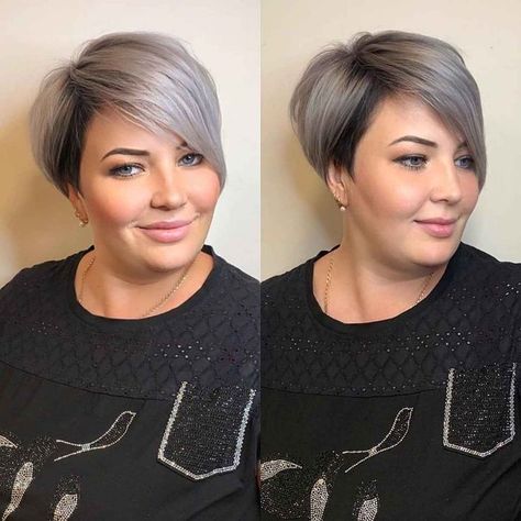 Were you seeking low-maintenance haircuts for women over 30 that women are getting right now? This edgy pixie bob for fine hair is one of the 26 alluring images we have on our website. Simply tap "Read it" or click the link if you want to see more. // Photo Credit: @zinoveva_elena on Instagram Hairstyles For Fat Faces, Pixie Haircut For Round Faces, Wavy Bob Haircuts, Pixie Haircut For Thick Hair, Short Pixie Haircuts, Short Pixie Cut, Haircut For Thick Hair, Round Faces, Short Hair Haircuts