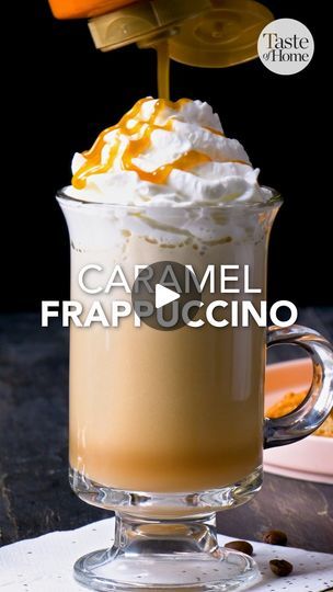 Caramel Frappuccino, Frappuccino Recipe, Food Pics, Coffee Drink Recipes, Food Lifestyle, Taste Of Home, Frappe, Coffee Recipes, Coffee Drinks