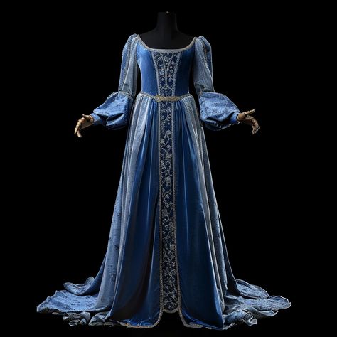 House Arryn, Royal Dresses, Fantasy Dresses, Fantasy Gowns, Medieval Dress, Medieval Clothing, Sweet Nothings, Fantasy Dress, Historical Dresses