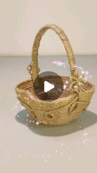 Art Basket, Rope Diy, Hemp Rope, May 11, Viral Pins, Mini Art, Diy Inspiration, Diy Handmade, Home Projects