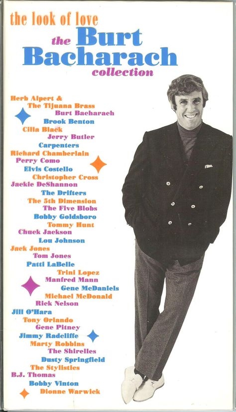 Burt Bacharach - The Look Of Love - The Burt Bacharach Collection (CD, Compilation) | Discogs Bobby Goldsboro, Jackie Deshannon, The Shirelles, Cissy Houston, Burt Bacharach, Tony Orlando, Richard Carpenter, Christopher Cross, Bobby Vinton