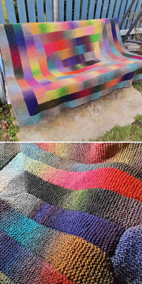 Ten Stitch Blanket, Sock Yarn Blanket, Knit Afghan Patterns Free, 10 Stitch Blanket, Diy Macrame Projects, Knit Afghan Patterns, Knitting Quilt, Blanket Knitting Pattern, Knitting Patterns Free Blanket